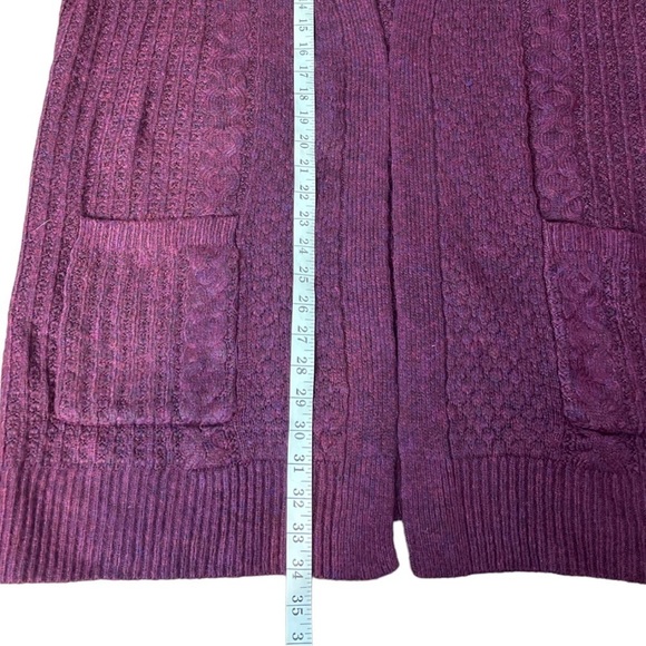 Terra & Sky Cranberry Knit Cardigan - Picture 5 of 10